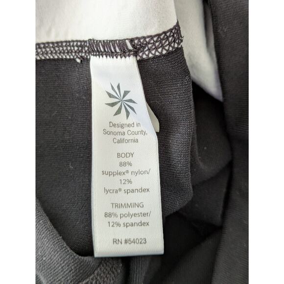 Athleta Women's Size Small High Rise Eyelet Chatarunga Activewear Capri - Black - Picture 7 of 8